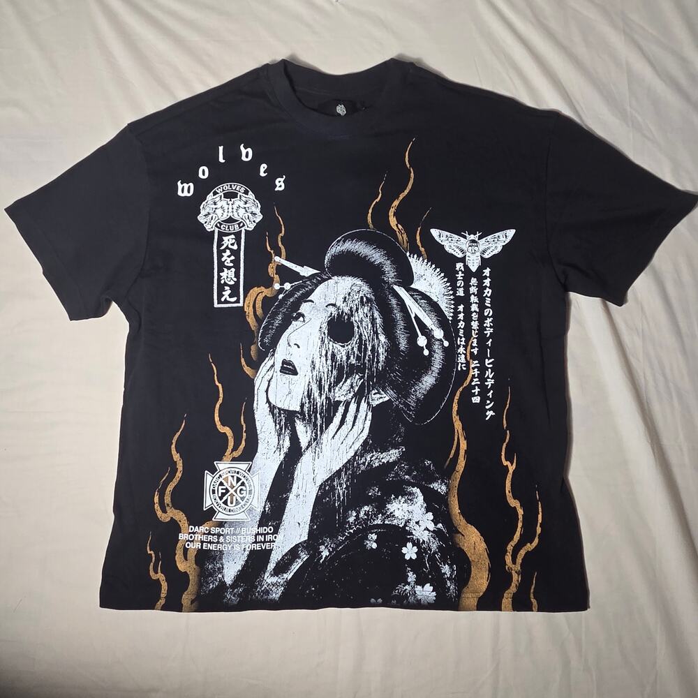 Darc Sport Wolves Club Bushido Ch. 2 Tee Men's 2XL Black NWT Numbered